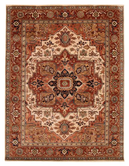 Indian Jules Sultane 8'10" x 11'11" Hand-knotted Wool Rug 