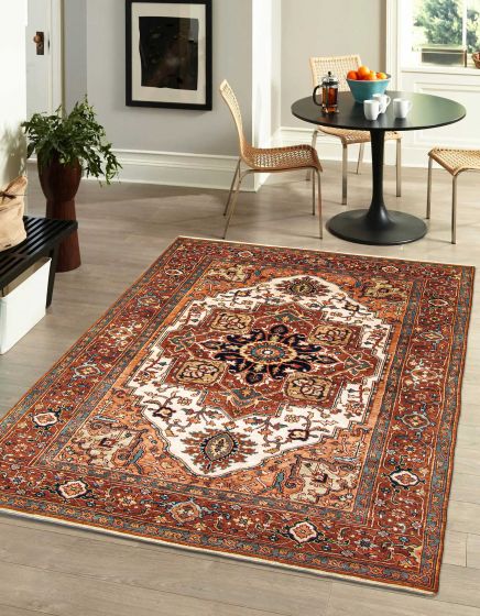Indian Jules Sultane 5'8" x 8'4" Hand-knotted Wool Rug 