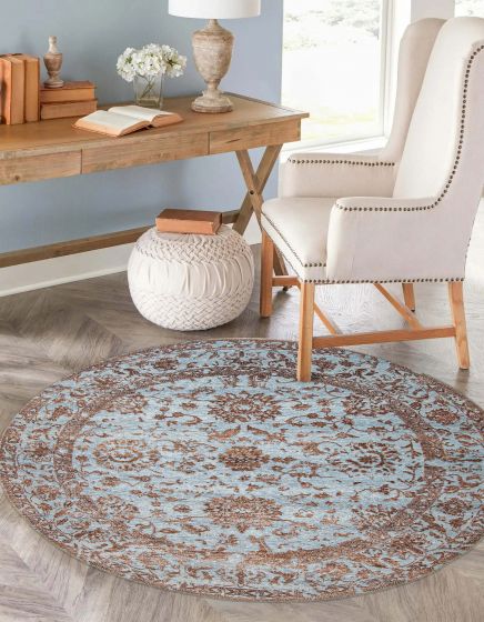 Indian Heritage 8'2" x 8'2" Hand-knotted Silk & Wool Rug 