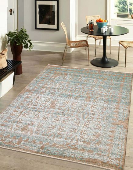 Indian Heritage 7'11" x 9'10" Hand-knotted Silk & Wool Rug 
