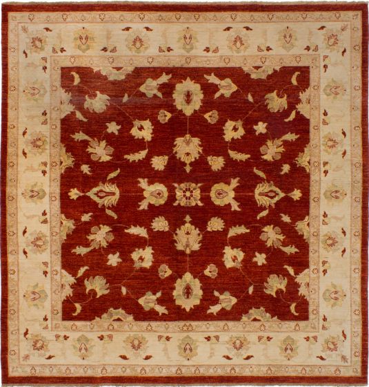 Afghan Chobi Finest 8'0" x 8'2" Hand-knotted Wool Rug 