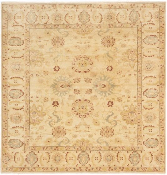 Turkish Authentic Ushak 8'5" x 8'10" Hand-knotted Wool Rug 