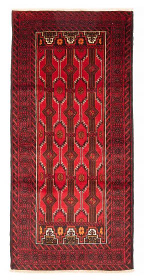 Afghan Royal Baluch 3'9" x 7'9" Hand-knotted Wool Rug 