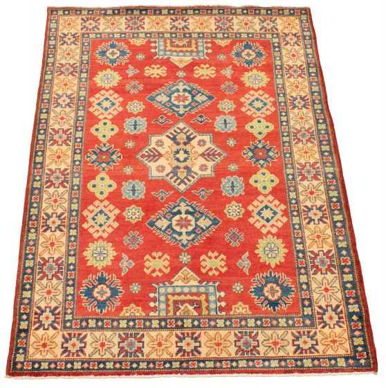 Afghan Finest Ghazni 4'3" x 6'6" Hand-knotted Wool Rug 
