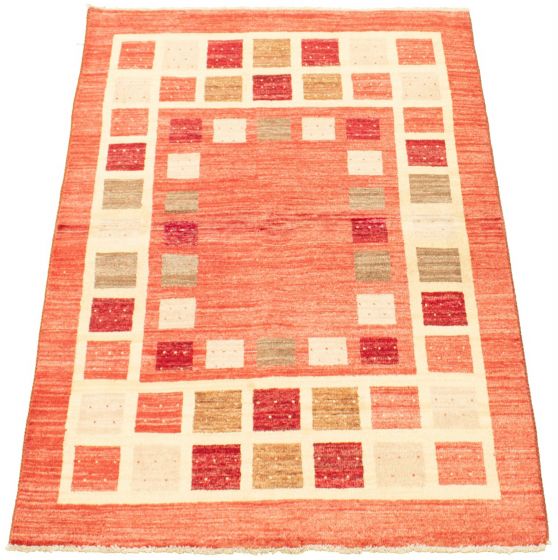 Pakistani Peshawar Ziegler 4'1" x 6'0" Hand-knotted Wool Rug 