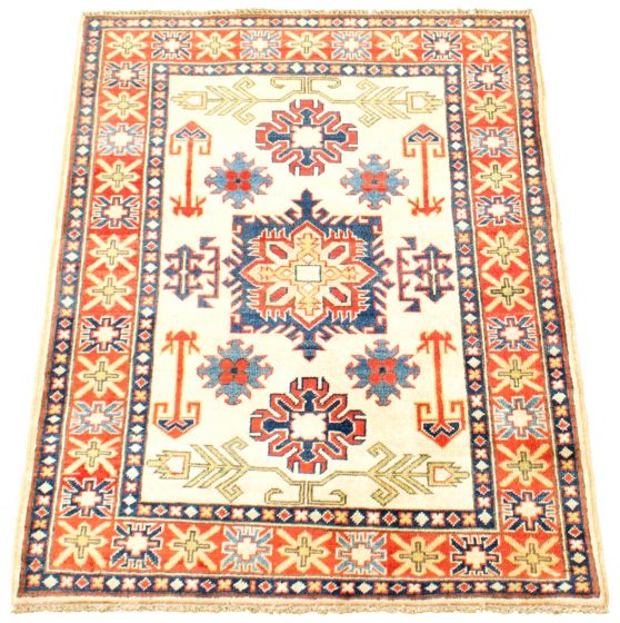Afghan Finest Ghazni 3'6" x 4'11" Hand-knotted Wool Rug 