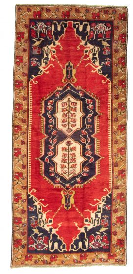 Persian Style 4'9" x 11'4" Hand-knotted Wool Rug 