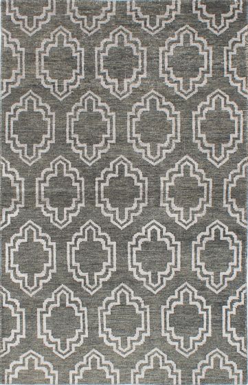 Indian La Seda 5'1" x 7'10" Hand-knotted Silk, Wool Rug 