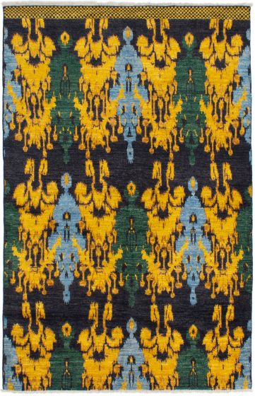 Indian Shalimar 6'0" x 9'5" Hand-knotted Wool Rug 