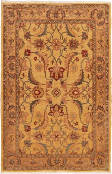 Afghan Chobi Finest 4'2" x 6'5" Hand-knotted Wool Rug 