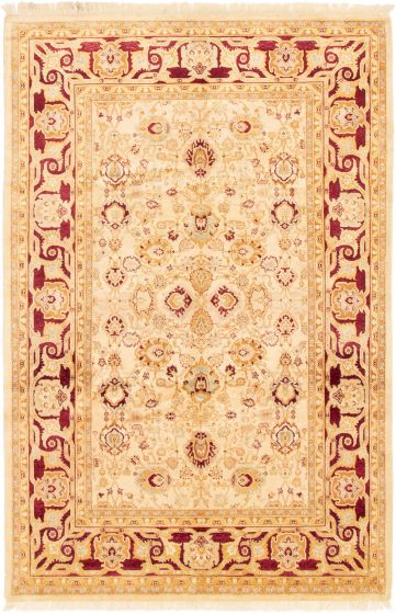 Pakistani Peshawar Oushak 6'1" x 9'4" Hand-knotted Wool Rug 