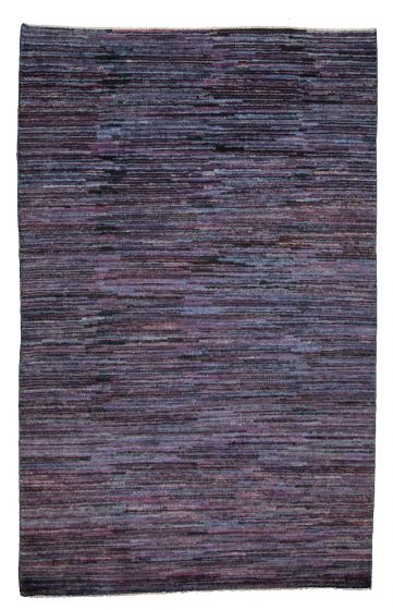 Pakistani Pak Finest Gabbeh 3'11" x 6'1" Hand-knotted Wool Rug 