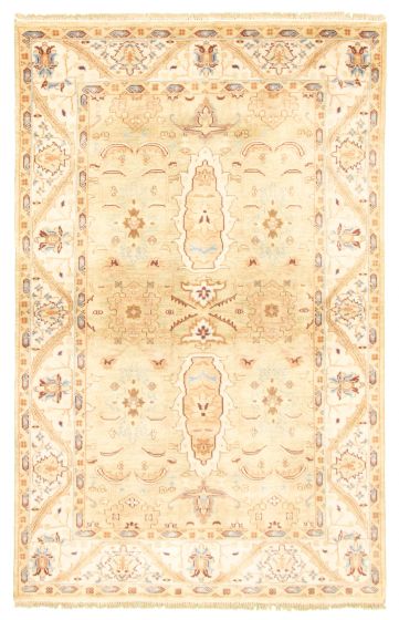 Indian Finest Agra Jaipur 5'8" x 8'5" Hand-knotted Wool Rug 