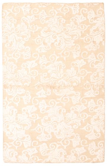 Indian La Seda 5'0" x 7'10" Hand-knotted Silk, Wool Rug 