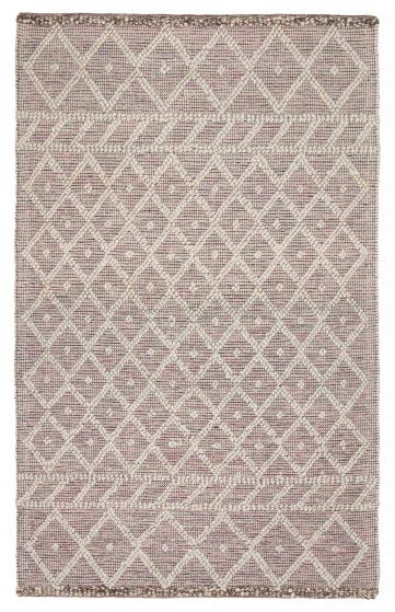 Indian Sienna 5'0" x 9'10" Braid weave Wool Rug 