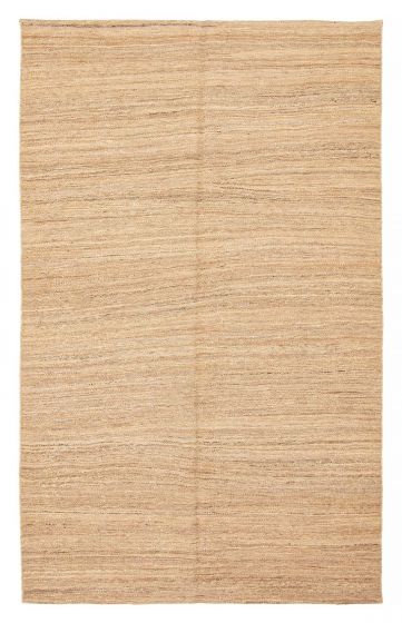 Turkish Boho 4'11" x 8'1" Flat-Weave Wool Kilim 
