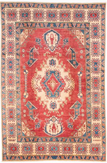 Afghan Finest Ghazni 6'10" x 10'2" Hand-knotted Wool Rug 