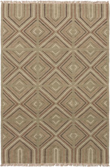 Turkish Izmir FW 5'4" x 7'10" Flat-Weave Wool Kilim 