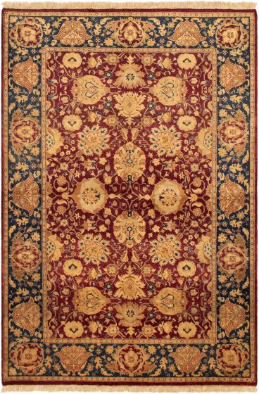 Pakistani Peshawar Oushak 6'0" x 9'0" Hand-knotted Wool Rug 
