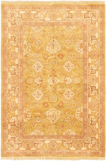 Pakistani Peshawar Oushak 6'1" x 9'0" Hand-knotted Wool Rug 