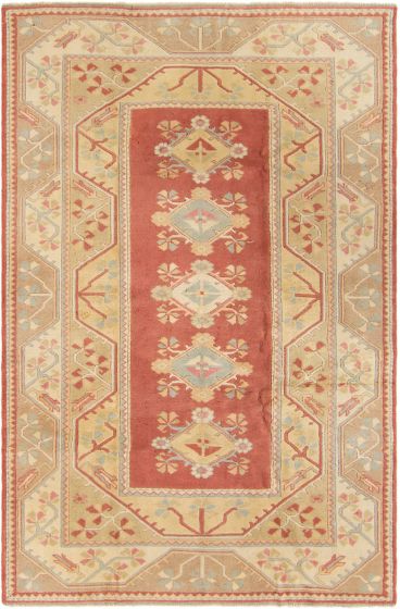 Tapis melis vintage 4'11" x 7'9" en laine
