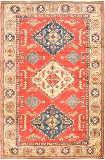 Afghan Finest Ghazni 6'6" x 9'10" Hand-knotted Wool Rug 