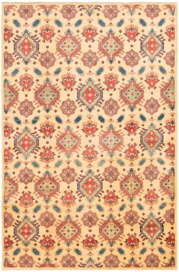 Afghan Finest Ghazni 6'5" x 9'10" Hand-knotted Wool Rug 