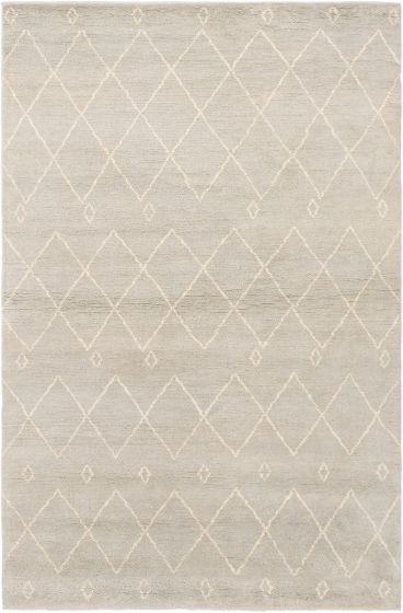 Indian Tangier 5'2" x 7'11" Hand-knotted Wool Rug 