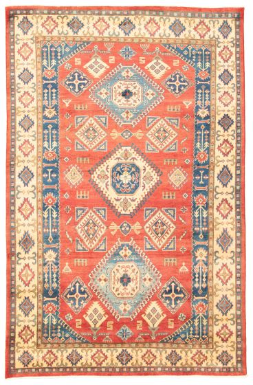 Afghan Finest Ghazni 6'3" x 9'9" Hand-knotted Wool Rug 