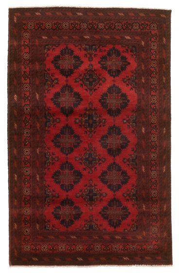 Afghan Finest Khal Mohammadi 4'2" x 6'8" Hand-knotted Wool Rug 