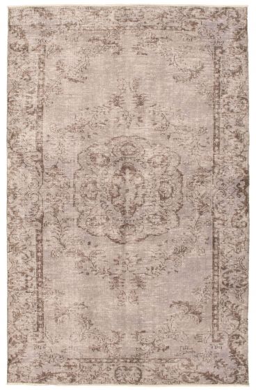 Turkish Antalya Vintage 5'7" x 9'0" Hand-knotted Wool Rug 