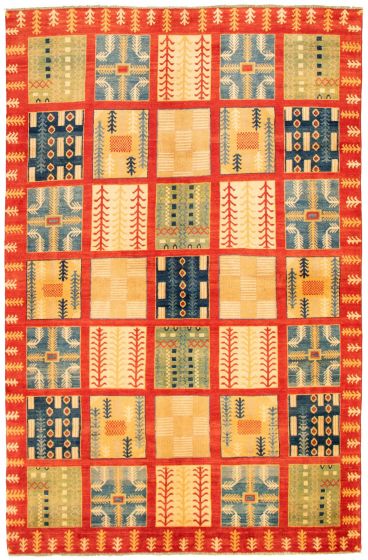 Afghan Finest Ghazni 6'4" x 9'10" Hand-knotted Wool Rug 