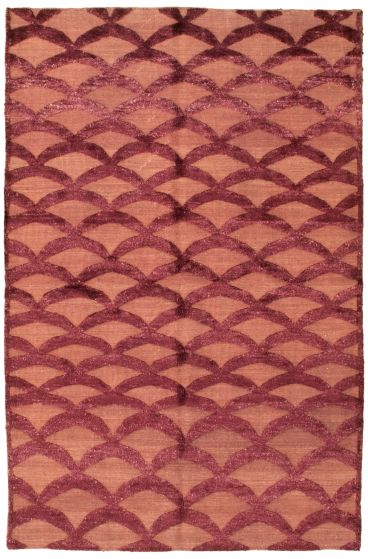 Indian Tangier 4'10" x 7'10" Hand-knotted Wool Rug 