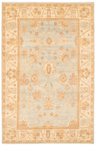 Pakistani Peshawar Oushak 6'0" x 9'1" Hand-knotted Wool Rug 