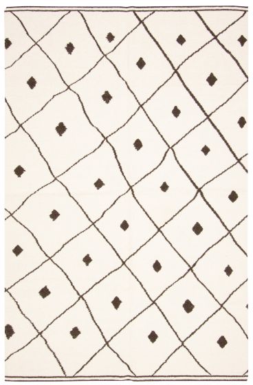 Turkish Ankara FW 4'11" x 7'8" Flat-Weave Wool Kilim 
