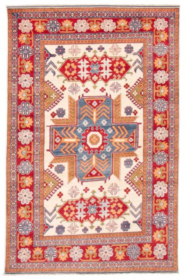 Afghan Finest Ghazni 6'6" x 10'0" Hand-knotted Wool Rug 