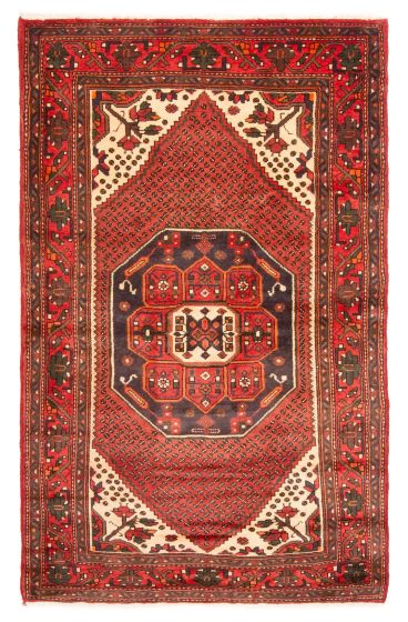 Persian Style 3'10" x 6'5" Hand-knotted Wool Rug 