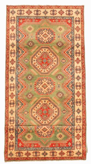 Afghan Finest Ghazni 5'0" x 13'3" Hand-knotted Wool Rug 