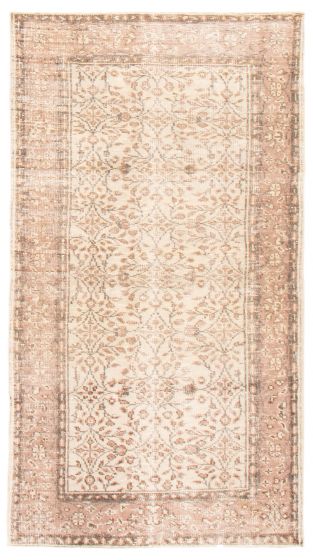 Turkish Melis Vintage 3'8" x 7'0" Hand-knotted Wool Rug 