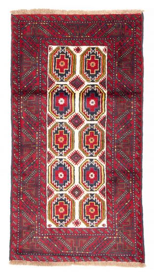 Afghan Royal Baluch 3'1" x 5'9" Hand-knotted Wool Rug 