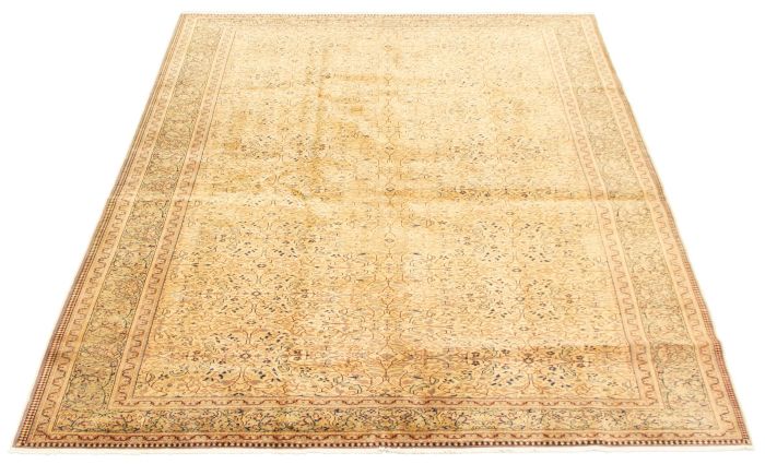 Turkish Kayseri Vintage 6'7" x 9'7" Hand-knotted Wool Rug 