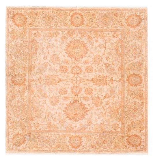 Turkish Antalya Vintage 4'6" x 4'6" Hand-knotted Wool Rug 