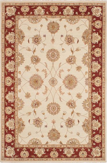 Tapis chobi indien 6'6" x 9'10" en laine