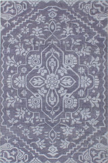 Indian La Seda 5'0" x 7'6" Hand-knotted Silk, Wool Rug 