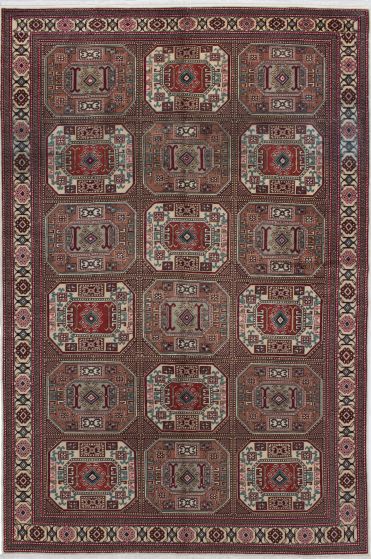 Turkish Kayseri Vintage 6'5" x 9'6" Hand-knotted Wool Rug 