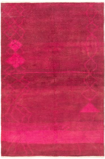 Indian Vibrance 6'1" x 8'9" Hand-knotted Wool Rug 