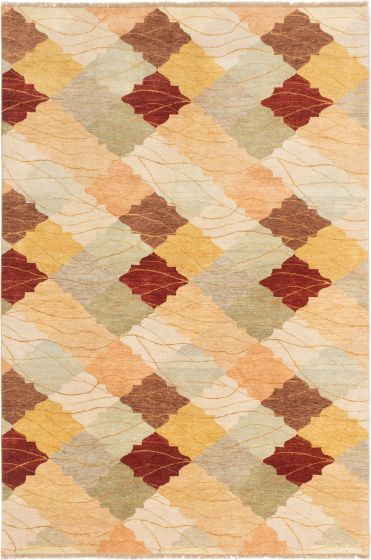 Afghan Finest Ziegler Chobi 6'8" x 9'11" Hand-knotted Wool Rug 