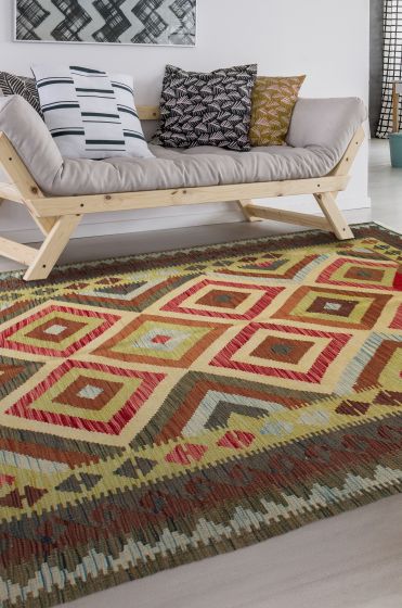 Kilim sivas 5'6" x 8'1" en laine