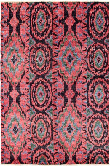 Indian Shalimar 6'1" x 9'4" Hand-knotted Wool Rug 