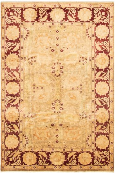 Pakistani Peshawar Oushak 6'0" x 8'10" Hand-knotted Wool Rug 